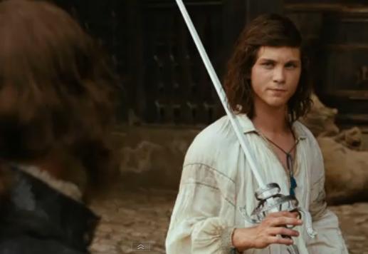 Logan Lerman as D'Artagnan in The Three Musketeers 2011 