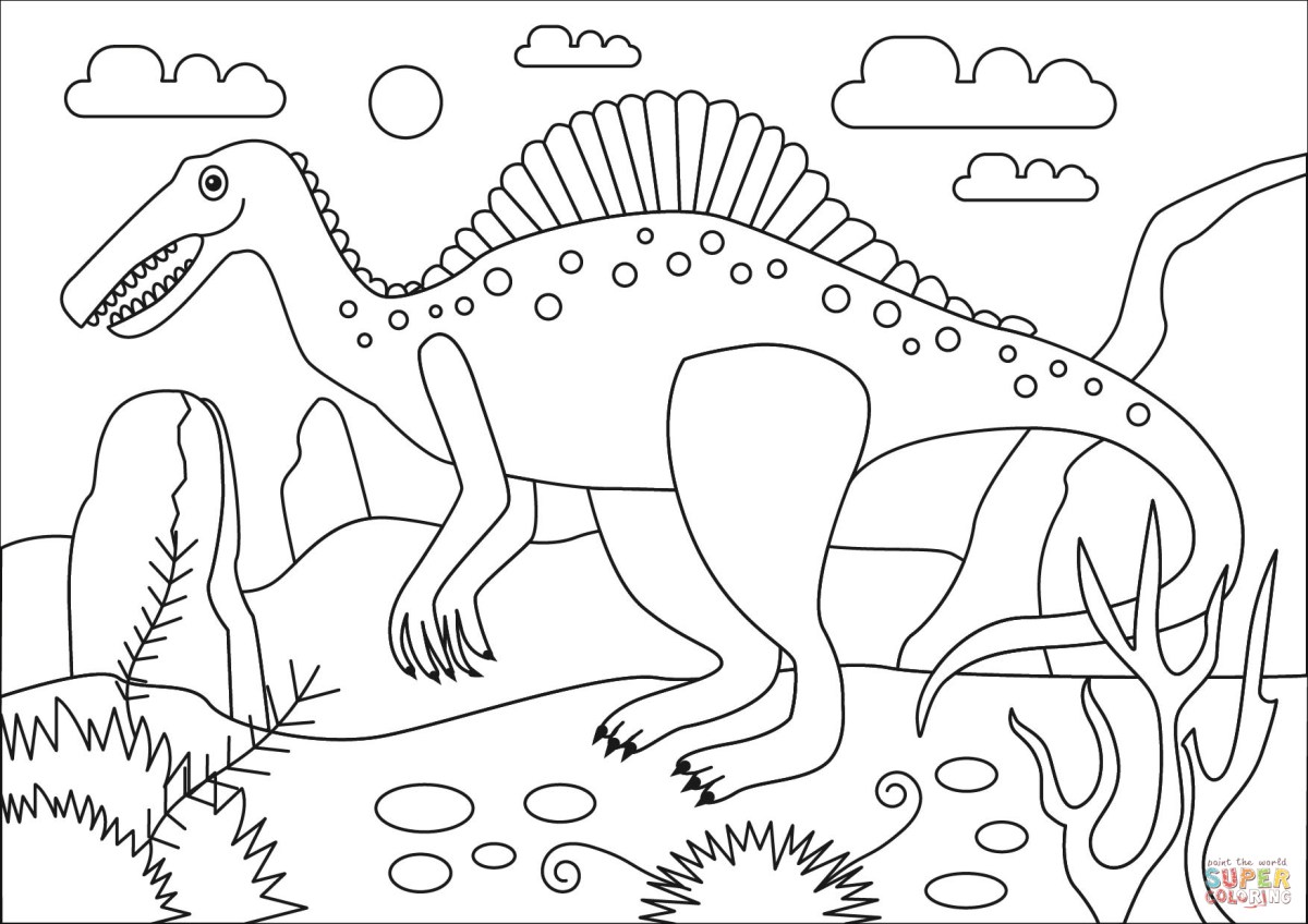 Best Mega Dinosaur Coloring Pages for Kids