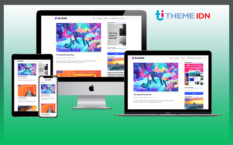 Blazing Responsive Blogger Template - Responsive Blogger Template