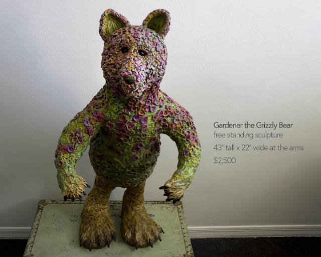 large freestanding bear sculpture