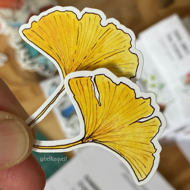 @betitusquest Ginkgo stickers