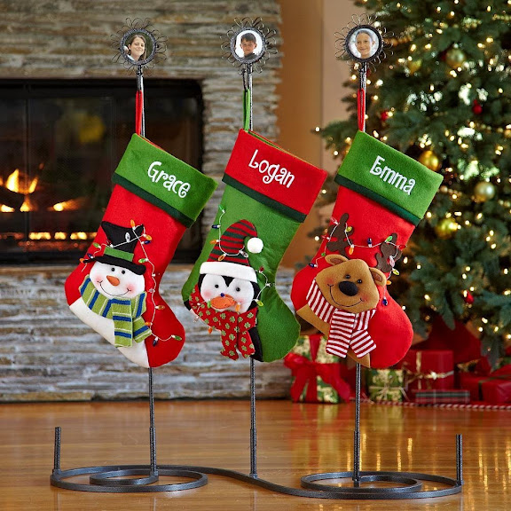 Personalized Additional Metal Photo Stocking Holder - Christmas Stockings