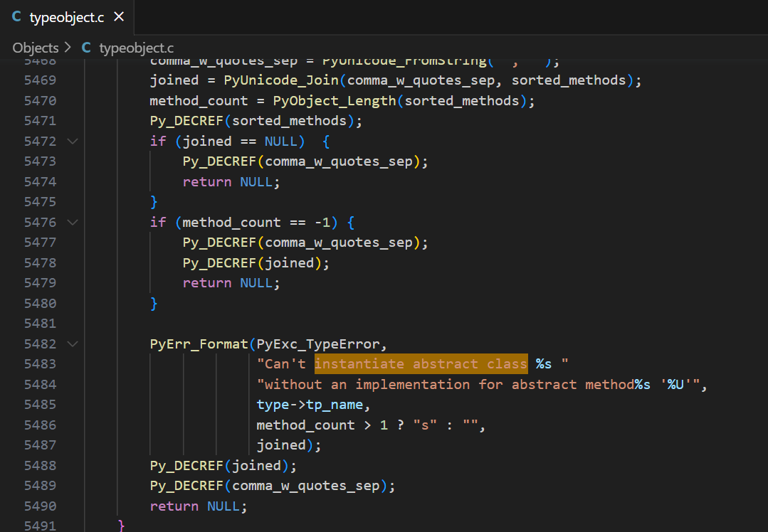 Deploy to nenyures: Python ABC's Implementation