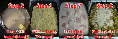 Steps Towards Making Chicken & Rice Casserole
