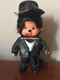 Monchhichi Michael Monchael Jackson  référence 237790 kiki vintage jouet