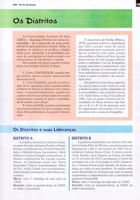 PROGRAMAÇÃO DAS FESTIVIDADES DE N. SRA. DAS GRAÇAS - 2005 - PAG 39