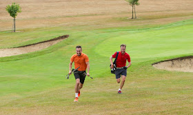 Last years British Speedgolf Pairs Champions George Boxall and Tom Roberts. Photo by British Speedgolf