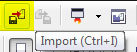 Import File pada standard toolbar