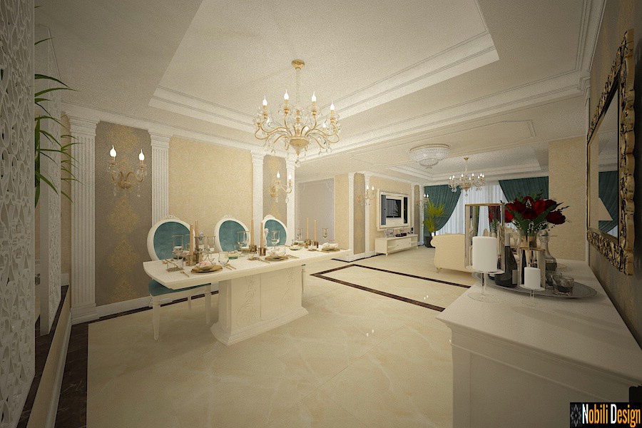 Design interior living casa clasica de lux - Proiect design interior casa