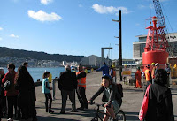 Re-opening the tug wharf promenade at Kumutoto