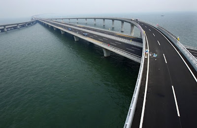Jiaozhou Bay Bridge in China the World