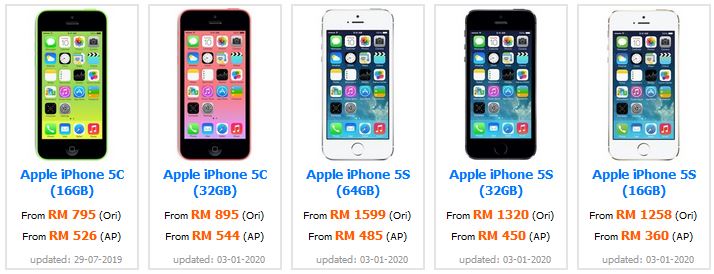 Harga iPhone Di Malaysia Terkini