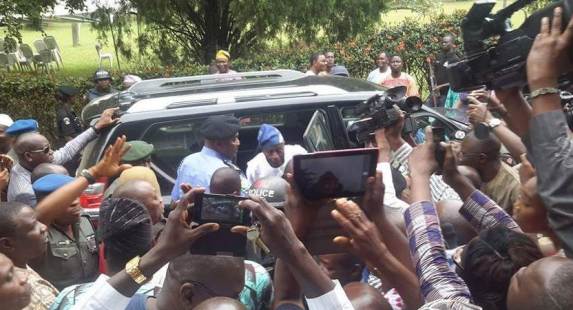 Pictures: Jubilation in Akure as Falae is released by kidnappers