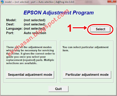 Download Resetter Epson L110 L210 L300 L350 L355