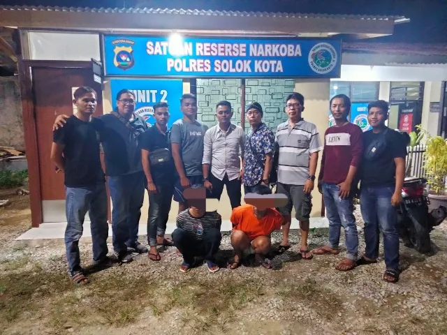 Satresnarkoba Polres Solok Kota Ciduk Dua Orang Warga Kota Solok