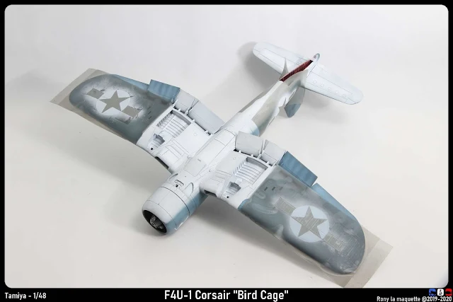 Réalisation des cocardes américaines du F4U-1 Corsair de Tamiya au 1/48.