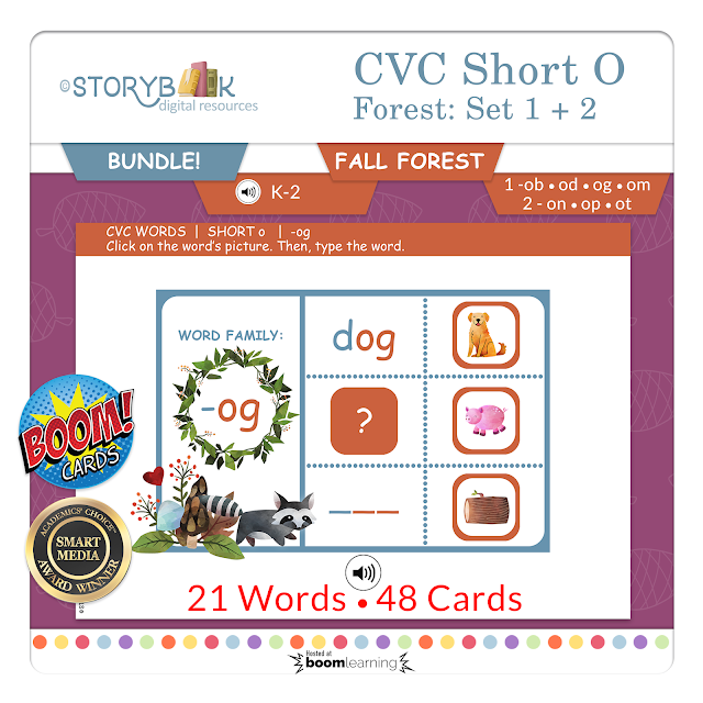 BUNDLE CVC SHORT i WORDS | STORYBOOK Digital Resources | Boom Cards