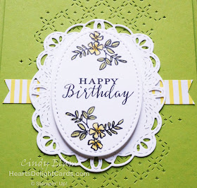 Heart's Delight Cards, Make A Difference, Stitched Labels Framelits, Birthday Card, Stampin' Up!,