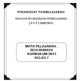 RPP K13 Seni Budaya Kelas 7 (Revisi)