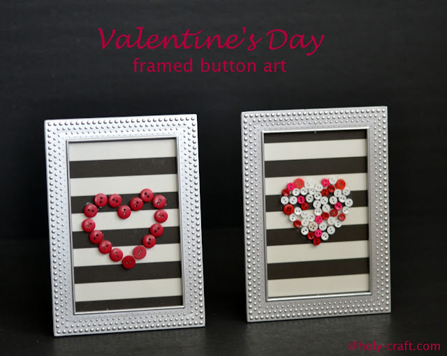 buttons and scrapbook paper hearts