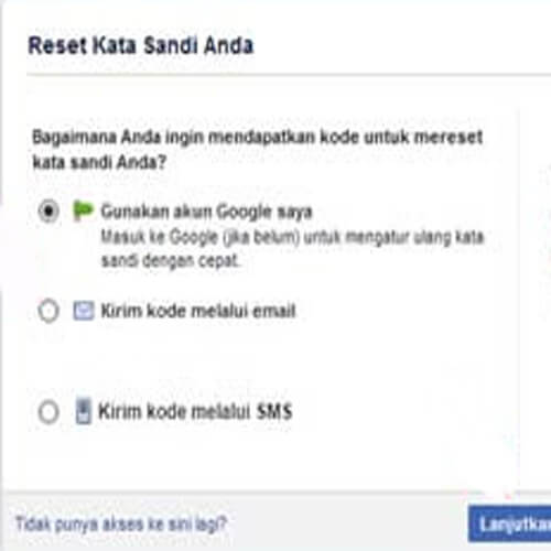 Melakukan Aktivasi Akun Google Untuk Membuka Facebook Lupa Kata Sandi