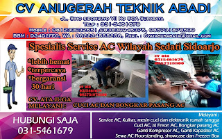 Spesialis Service AC Wilayah Sedati Sidoarjo 