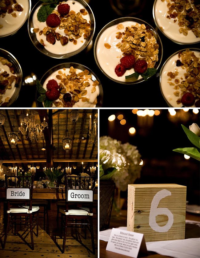 wedding reception rustic