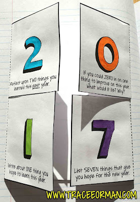 New Year Activity - Foldables Interactive Notebook Activities