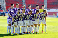 REAL VALLADOLID C. F. Temporada 2015-16. Manu Del Moral, Samuel, Timor, Hermoso, Juanpe y Kepa; Rodri, Tiba, Chica, Álvaro Rubio y Juan Villar. R. C. D. MALLORCA 0 REAL VALLADOLID 1. 17/01/2016. Campeonato de Liga de 2ª División jornada 21. Palma de Mallorca, España, Iberostar Estadi.