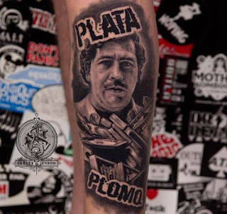 Tatuaje de Pablo Escobar