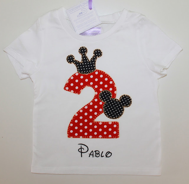 camiseta de cumpleaños 2 años mickey mouse