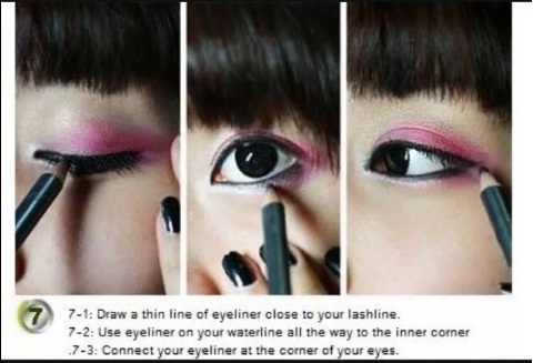 SUPER KAWAII- HIME GYARU eye makeup tutorial