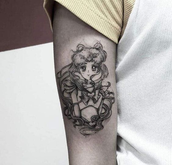 Inspiração: Tatuagens fofas para fãs de Sailor Moon!