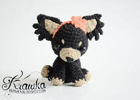 Krawka: Cute crochet dogs wedding gift - russian toy dog, free pattern by Krawka