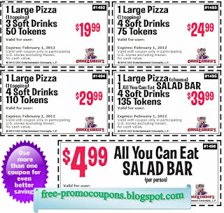 Free Printable Chuck E Cheese Coupons