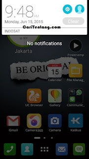 notification bar