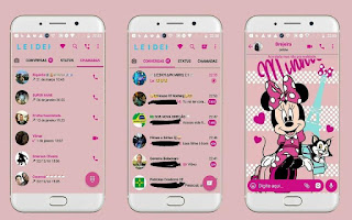 Minnie Theme For GBWhatsApp By Leideh