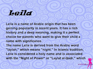 meaning of the name "Leila"