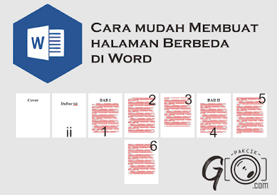 Cara Mudah Membuat Halaman Berbeda di Word