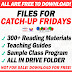 FREE FILES FOR CATCH-UP FRIDAYS (All in Drive Folder)