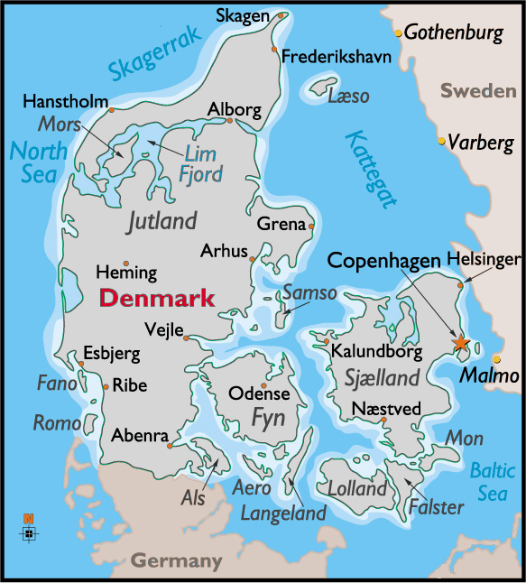 Map Of Denmark 10
