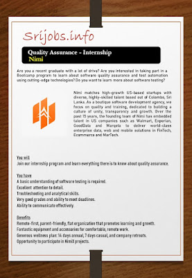 Quality Assurance vacancy at Internship