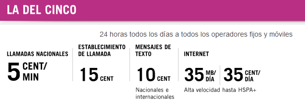 La del Cero 5GB - Yoigo iAhorro