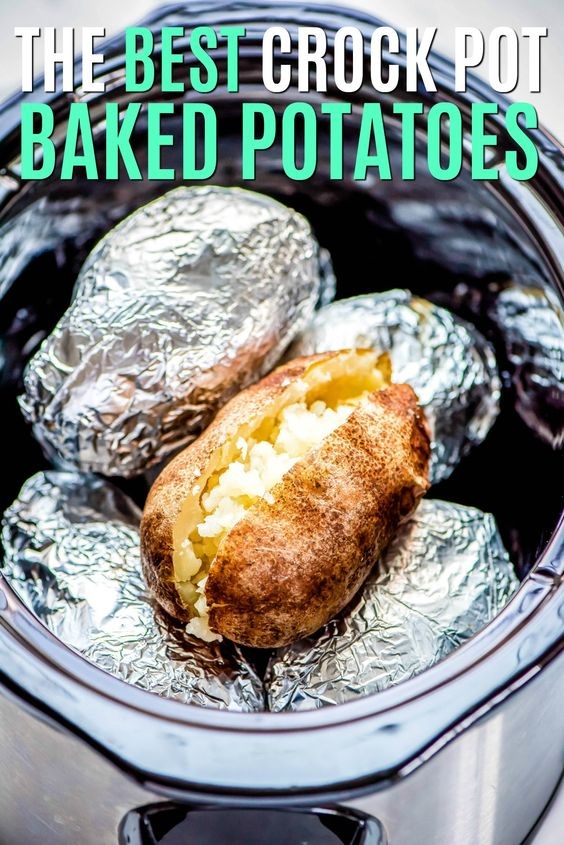 Crock Pot Baked Potatoes