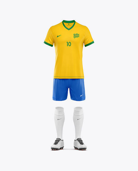 Download Football Kit Mockup Front View Free Psd Mockup Templates