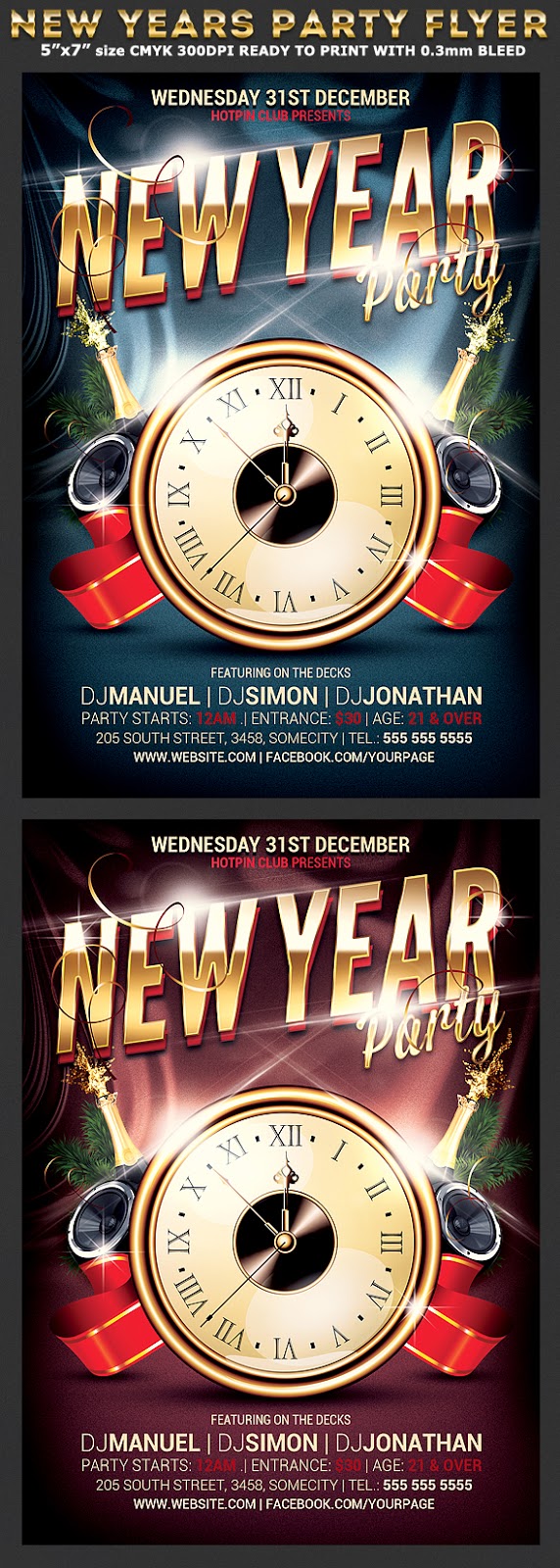  New Years Eve Party Flyer Template