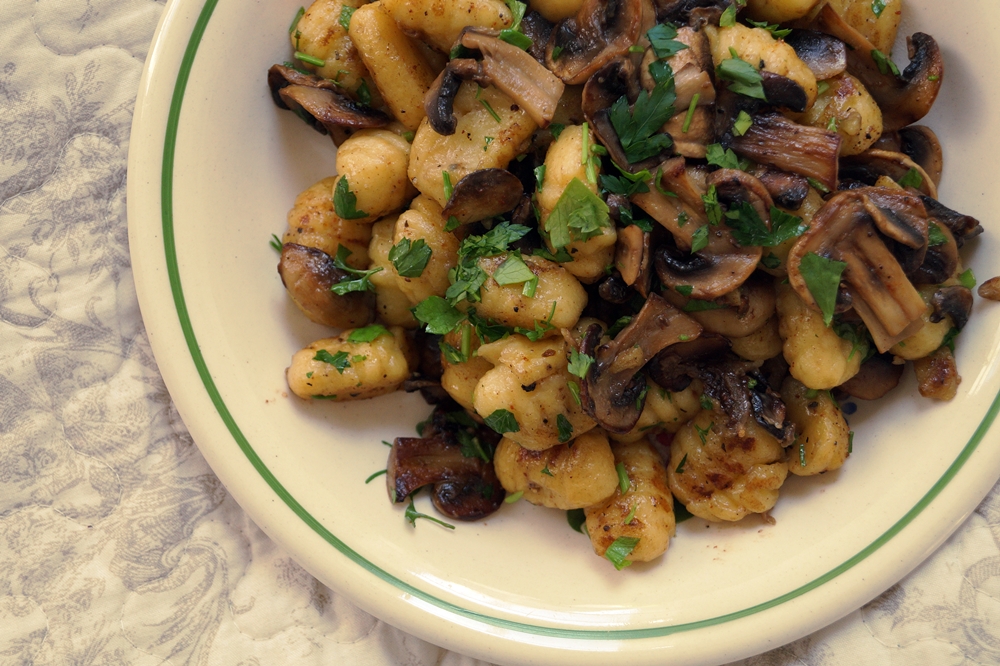 Gnocchi-Pfanne mit Pilzen