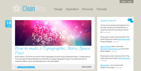 Clean Blog - ThemeForest Item for Sale