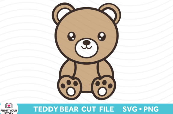 Teddy Bear SVG Cut File Cricut