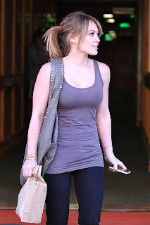 Hilary Duff Prancing Around Beverly Hills